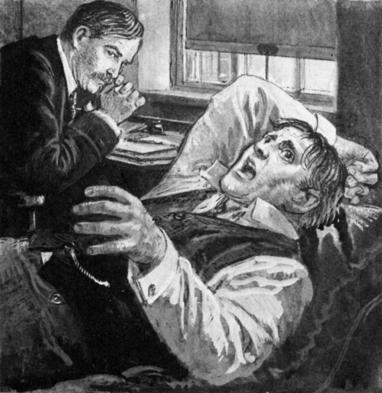 Sigmund Freud met een patiënt in Wenen door English School