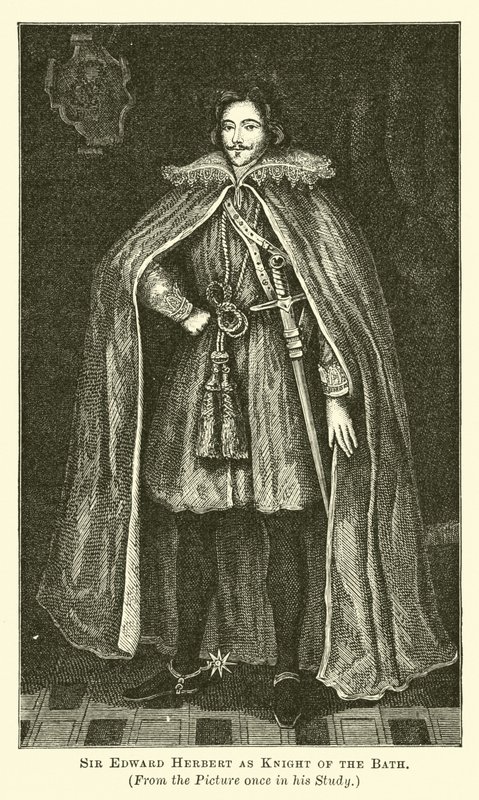 Sir Edward Herbert als Ridder van het Bad door English School