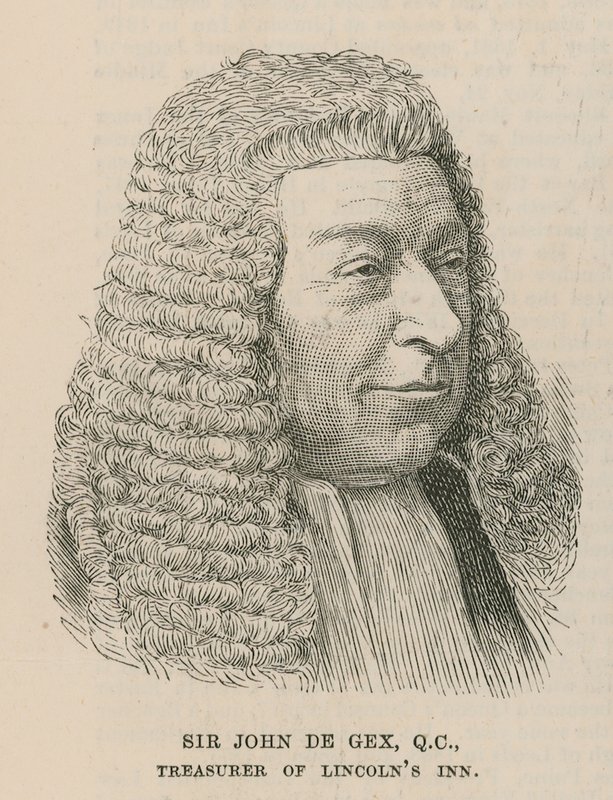 Sir John de Gex, penningmeester van Lincolns Inn door English School