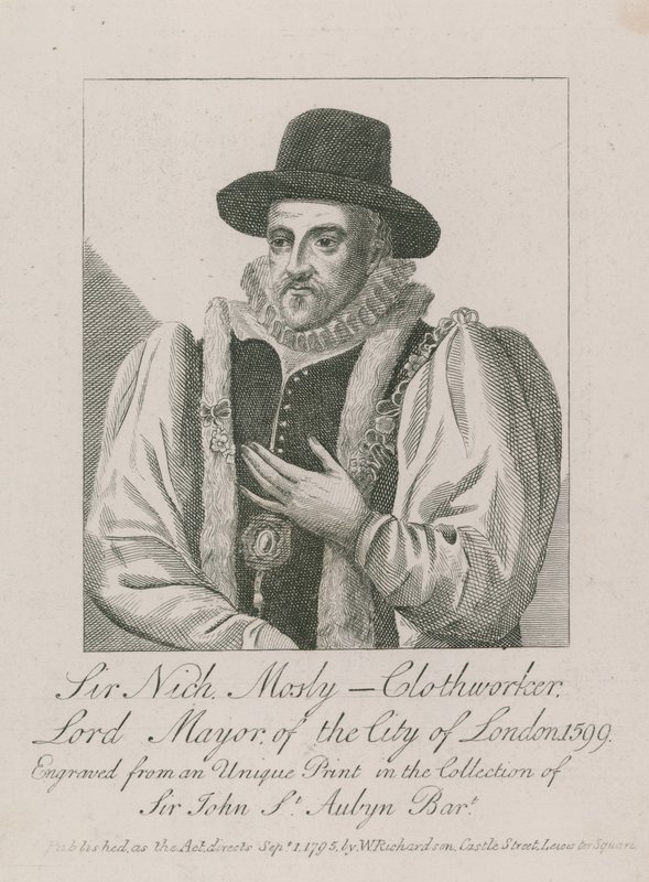 Sir Nicholas Mosley, kleermaker, Lord Mayor van Londen, 1599 door English School