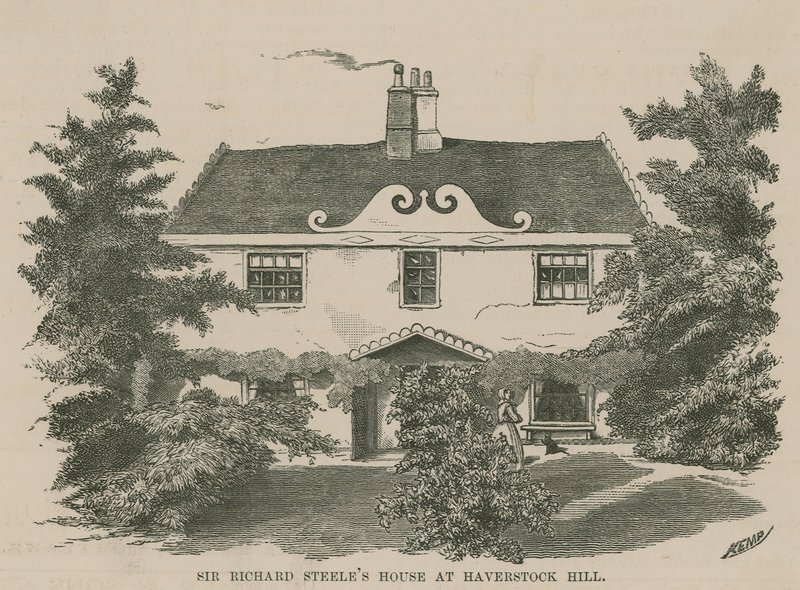 Het huisje van Sir Richard Steele, Haverstock Hill door English School