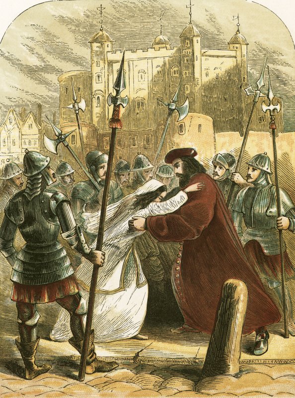 Sir Thomas More, op weg naar zijn executie door English School