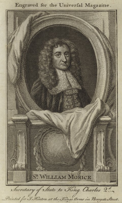 Sir William Morice, Staatssecretaris van Koning Charles II door English School