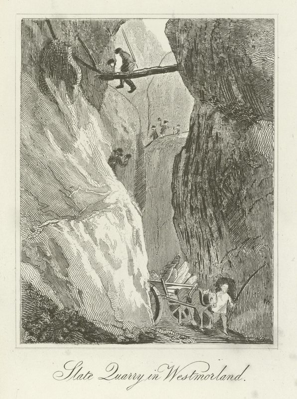 Leisteengroeve in Westmorland door English School