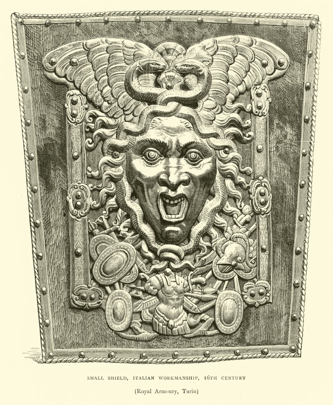 Klein schild, Italiaans vakmanschap, 16e eeuw door English School