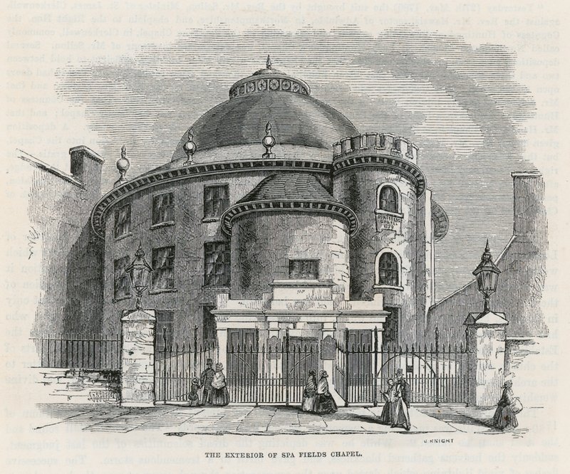 Spa Fields Kapel, Clerkenwell door English School