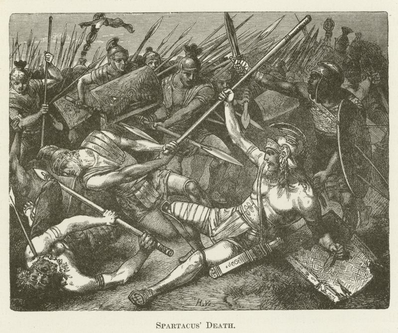 Dood van Spartacus door English School