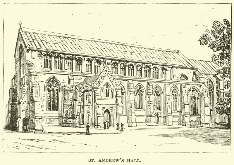 St Andrewshal door English School