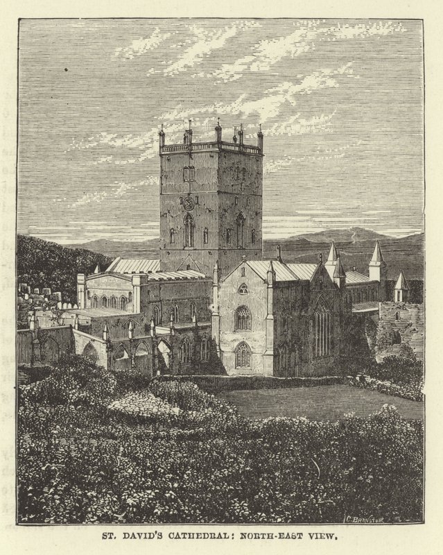 St Davids-kathedraal, noordoostelijk uitzicht door English School