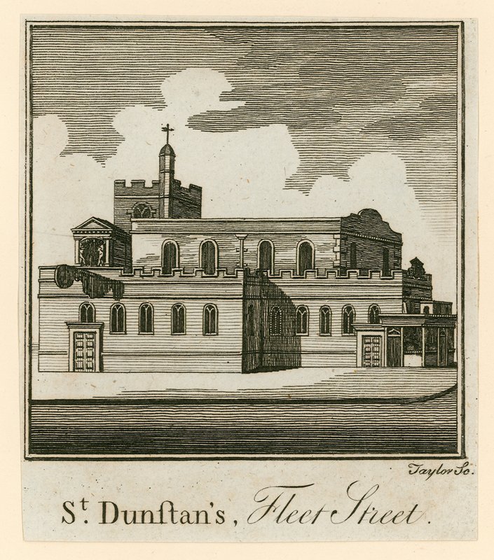 St Dunstans, Fleet Street, Londen door English School