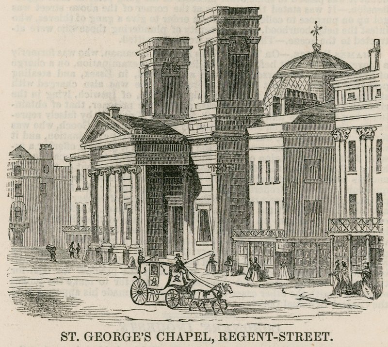 St Georges Chapel, Regent Street, Londen door English School