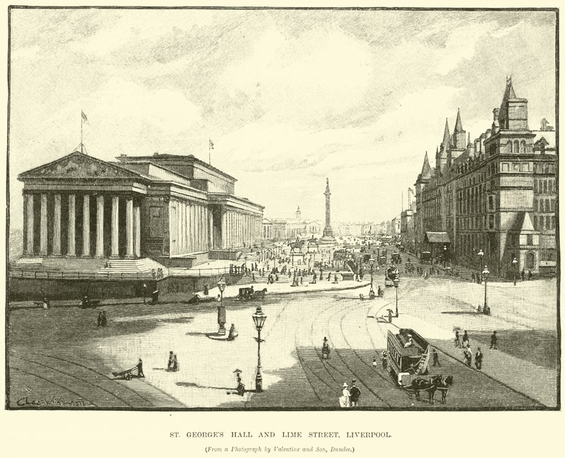 St Georges Hall en Lime Street, Liverpool door English School