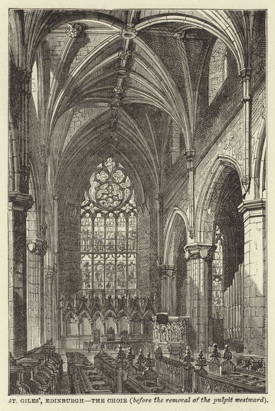 St Giles, Edinburgh, het koor door English School