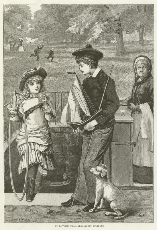 St Govers Well, Kensington Gardens door English School