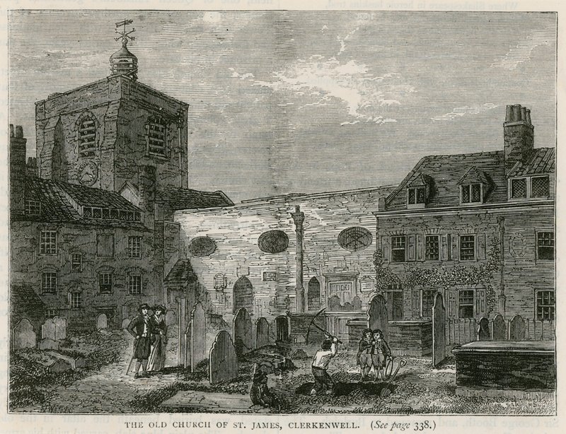 St Jamess Kerk, Clerkenwell door English School