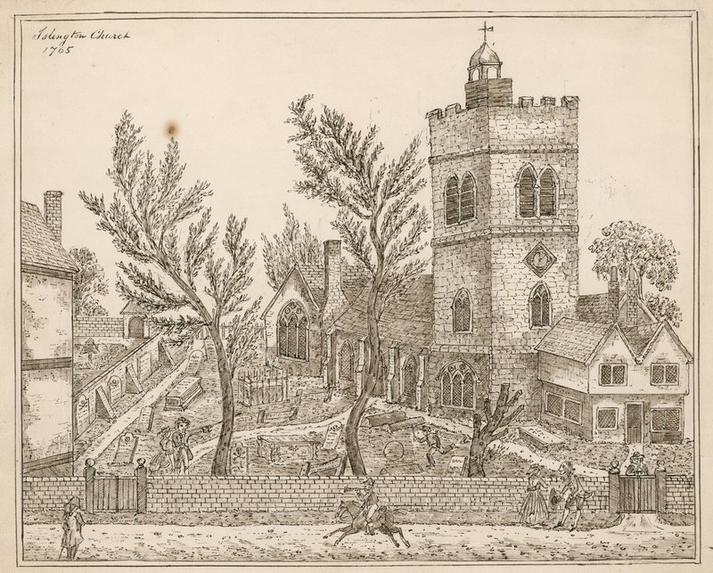 St. Marys (oude kerk), Islington door English School