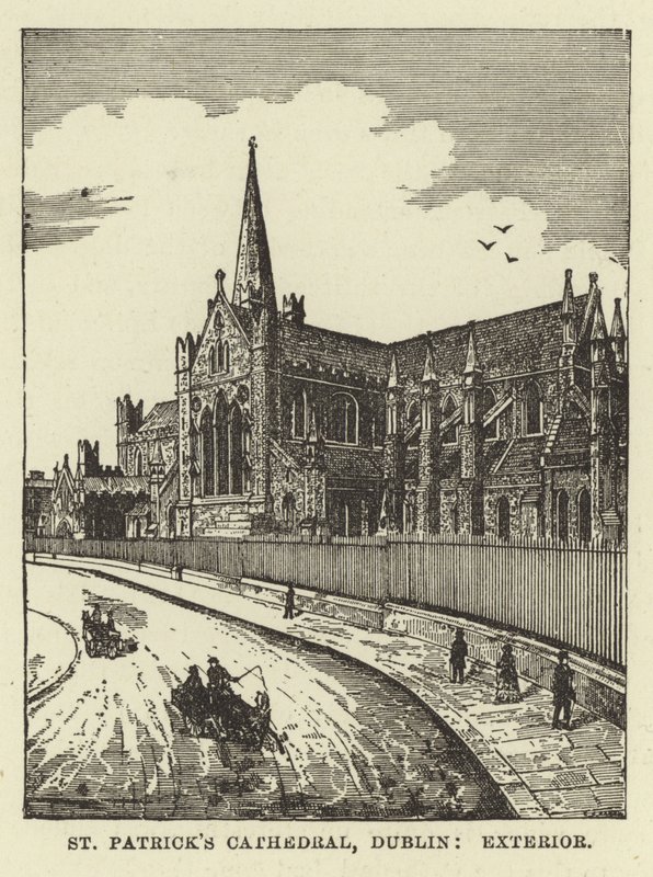 St Patricks-kathedraal, Dublin, exterieur door English School