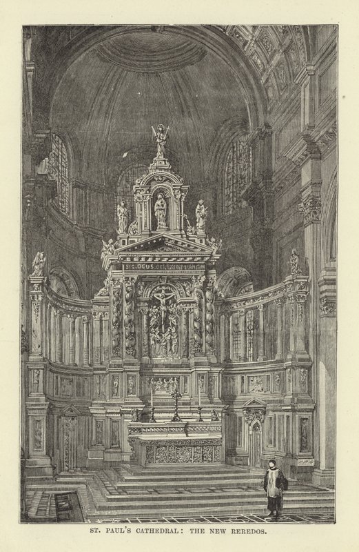 St Pauls Kathedraal, de Nieuwe Reredos door English School