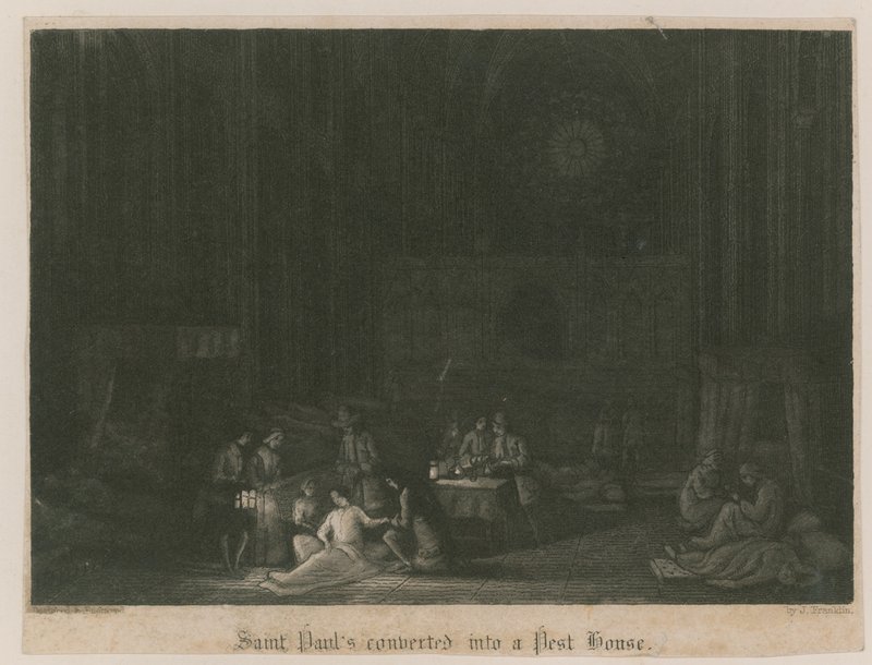 St. Pauls omgebouwd tot een pesthuis door English School