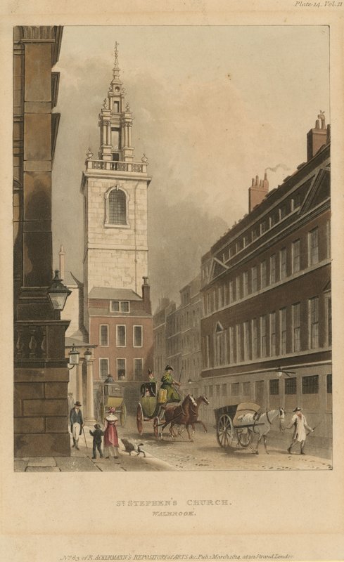 St Stephens Kerk in Walbrook door English School