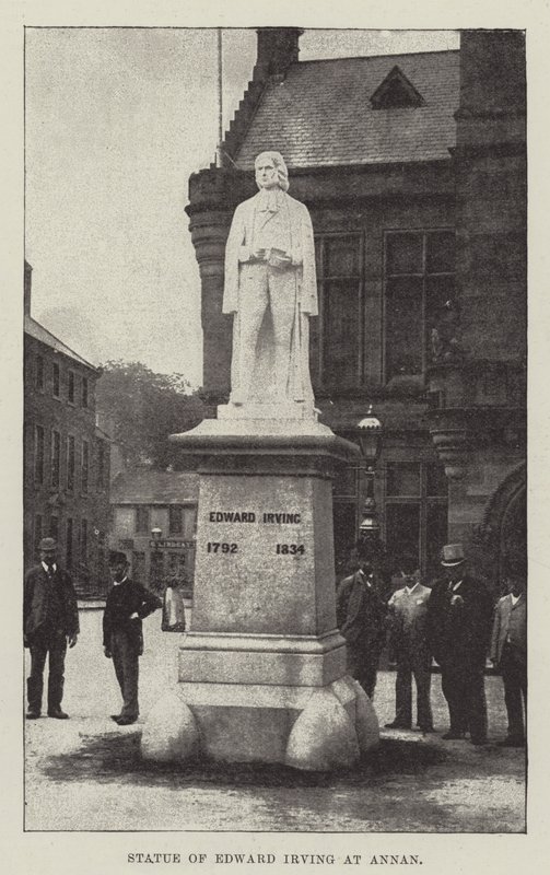 Standbeeld van Edward Irving in Annan door English School