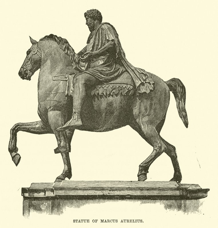 Standbeeld van Marcus Aurelius door English School