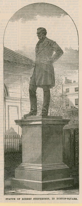 Standbeeld van Robert Stephenson door English School