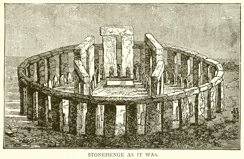 Stonehenge zoals het was door English School