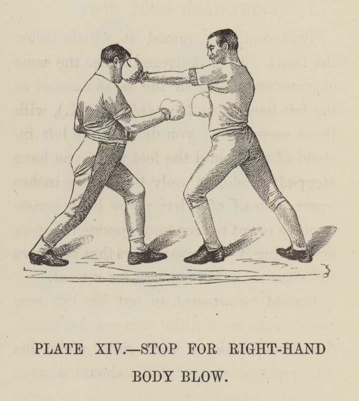 Stop voor rechtse stoot (gravure) door English School