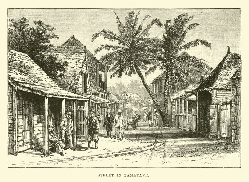 Straat in Tamatave door English School
