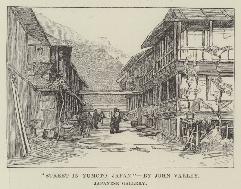 Straat in Yumoto, Japan door English School