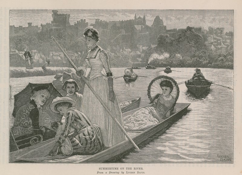 Zomertijd op de rivier door English School