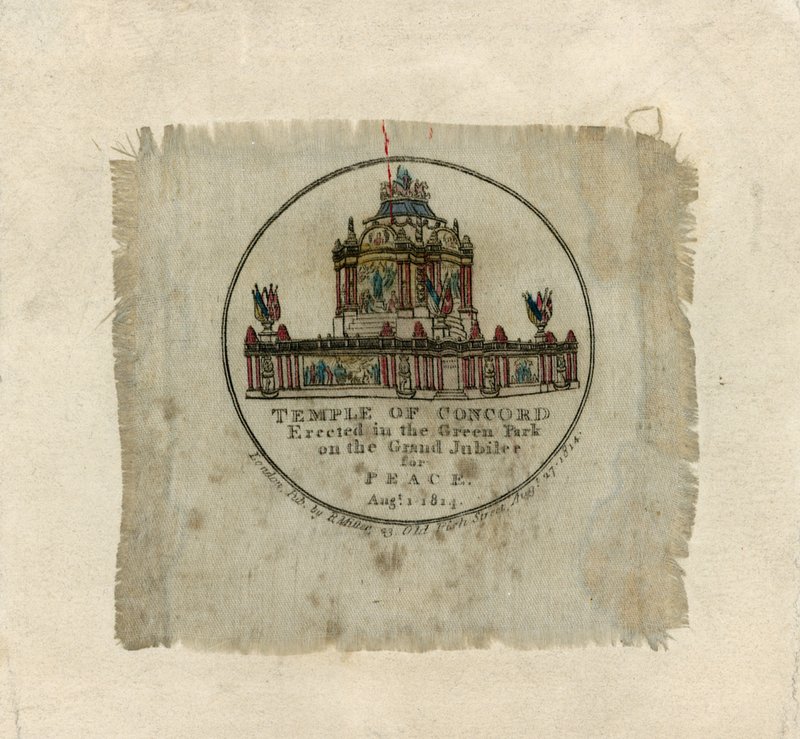 Tempel van Concord ter viering van de Vrede van 1814 door English School