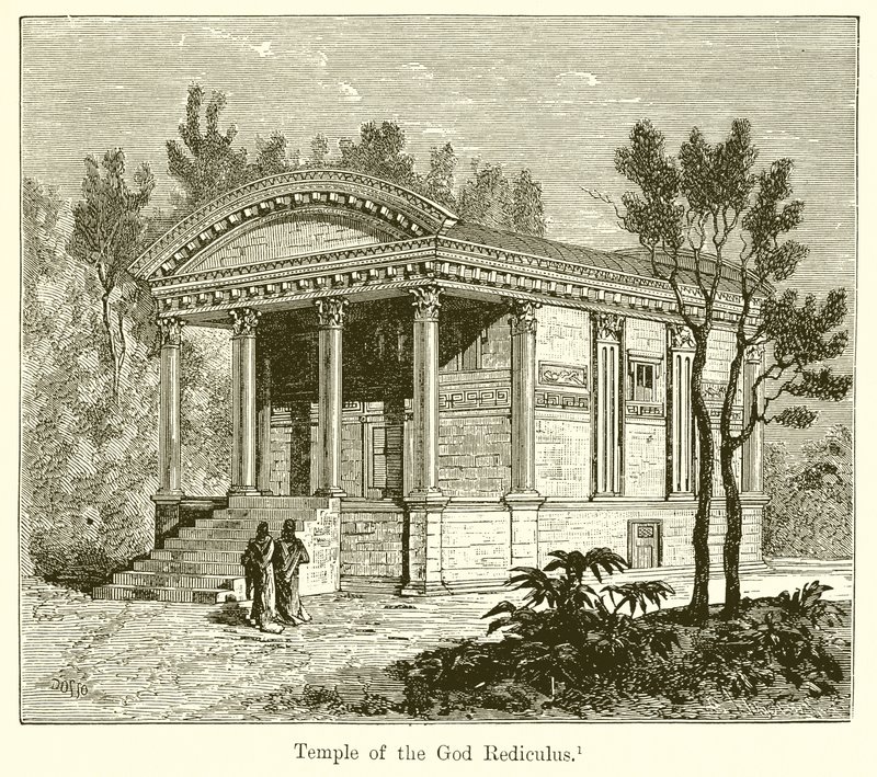 Tempel van de god Rediculus door English School