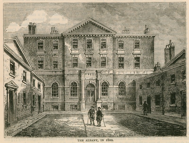 The Albany, Londen, in 1800 door English School