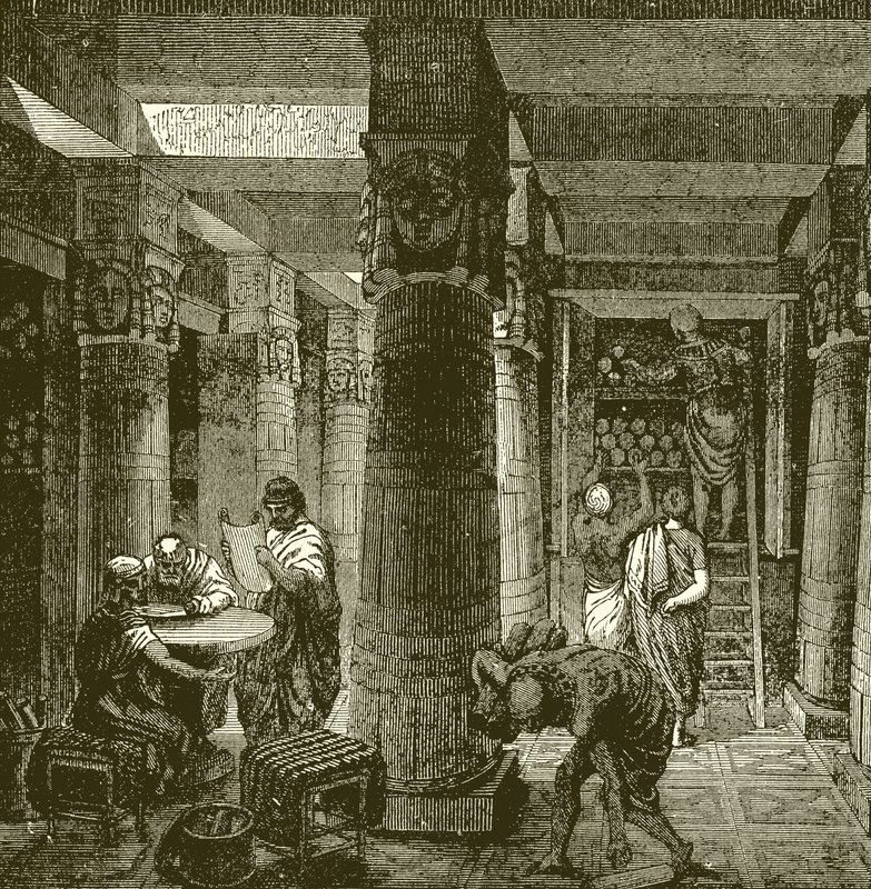 De Alexandrijnse bibliotheek door English School