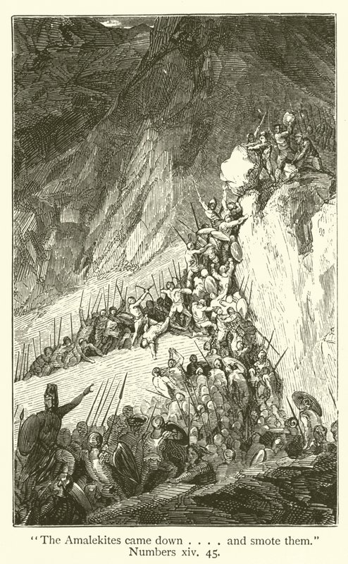 "De Amalekieten kwamen neer...en sloegen hen", Numeri, xiv, 45 door English School
