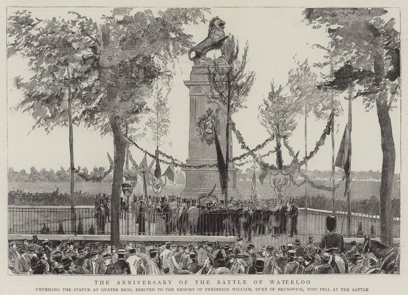 De Verjaardag van de Slag bij Waterloo door English School