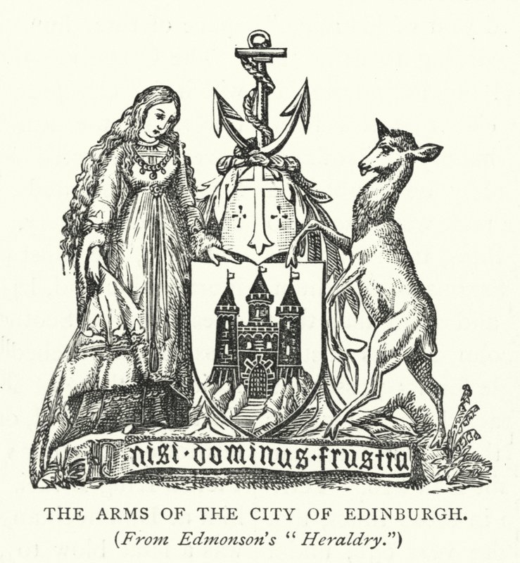 Het Wapen van de Stad Edinburgh door English School
