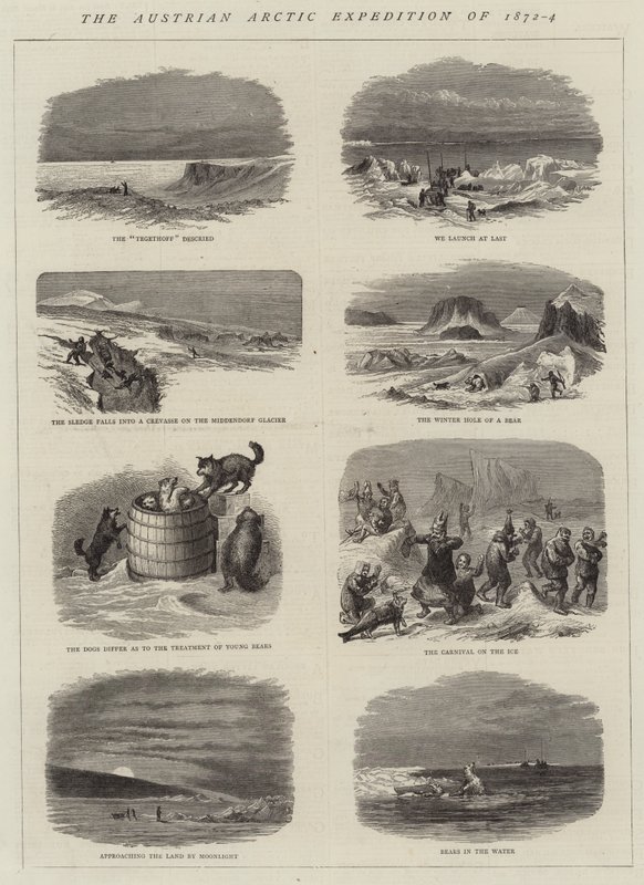 De Oostenrijkse Arctische expeditie van 1872-4 door English School