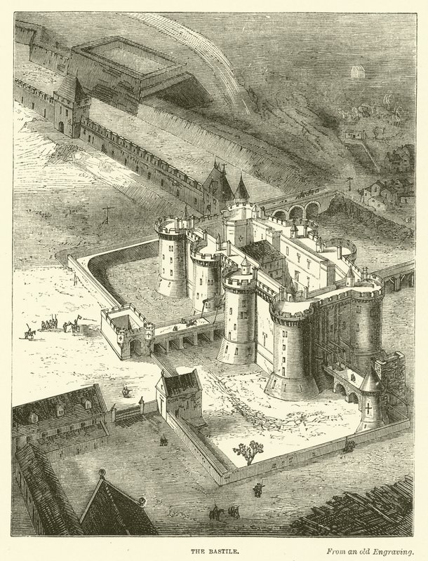 De Bastile (gravure) door English School