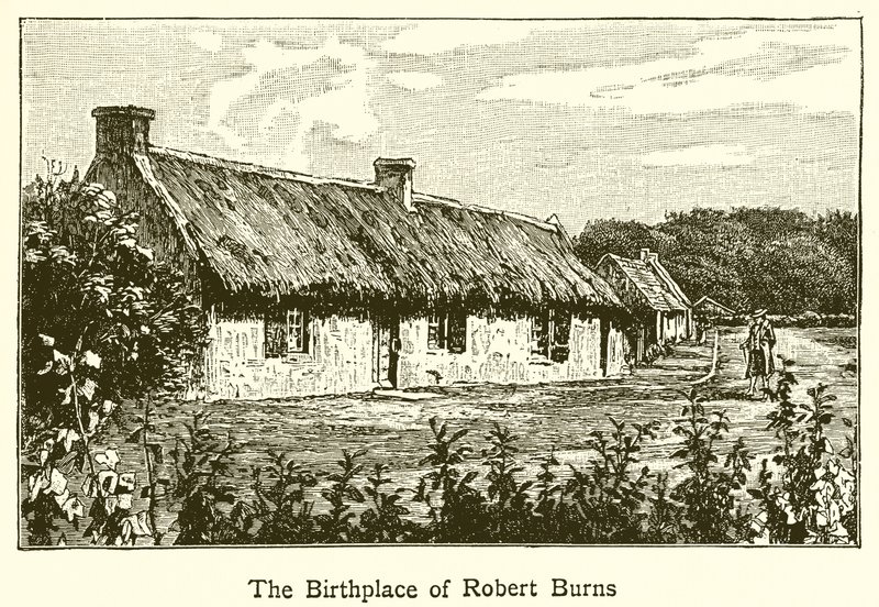 De geboorteplaats van Robert Burns door English School