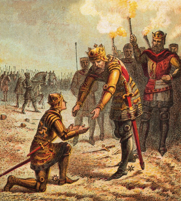 De Zwarte Prins bij Crecy door English School
