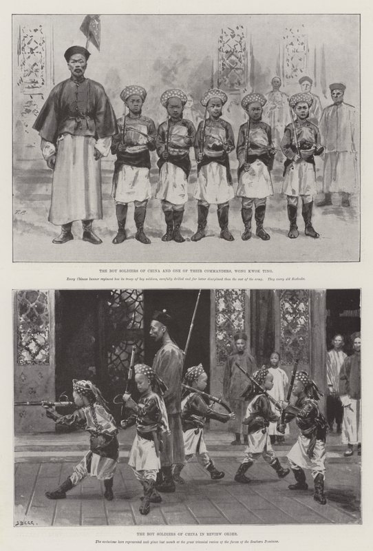 De jongenssoldaten van China door English School