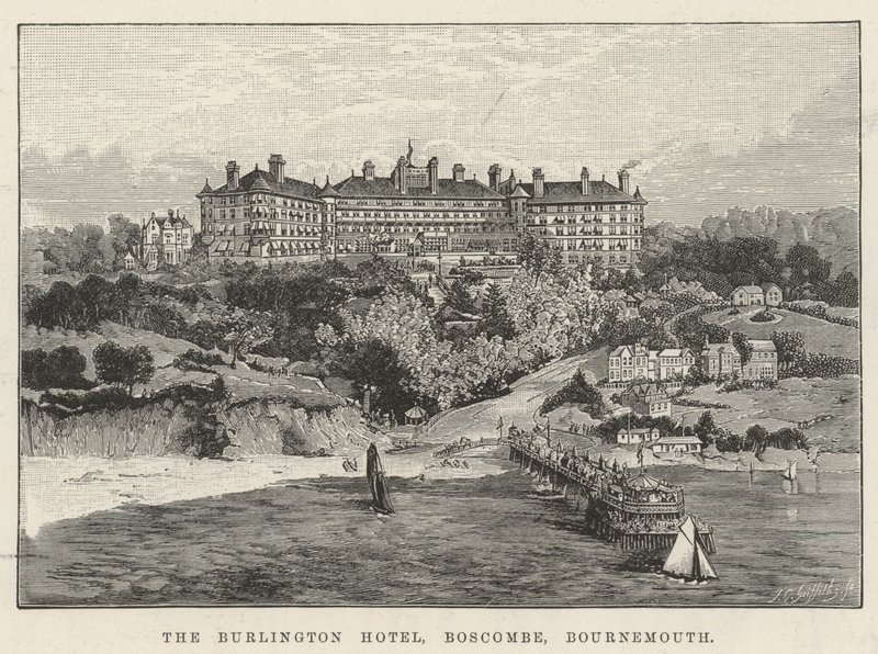 Het Burlington Hotel, Boscombe, Bournemouth door English School