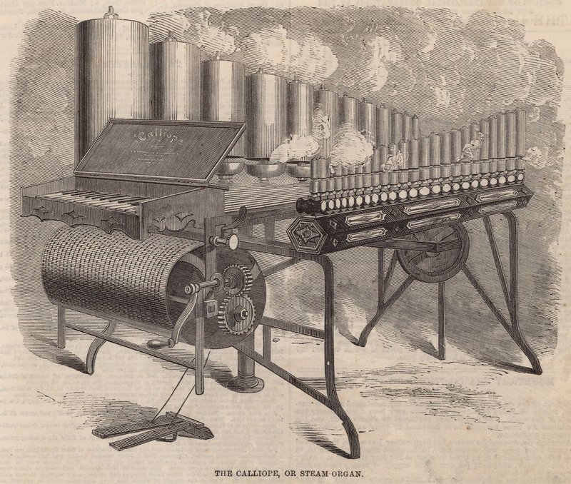 De Calliope, een stoomorgel uitgevonden door Arthur S Denny in Amerika door English School
