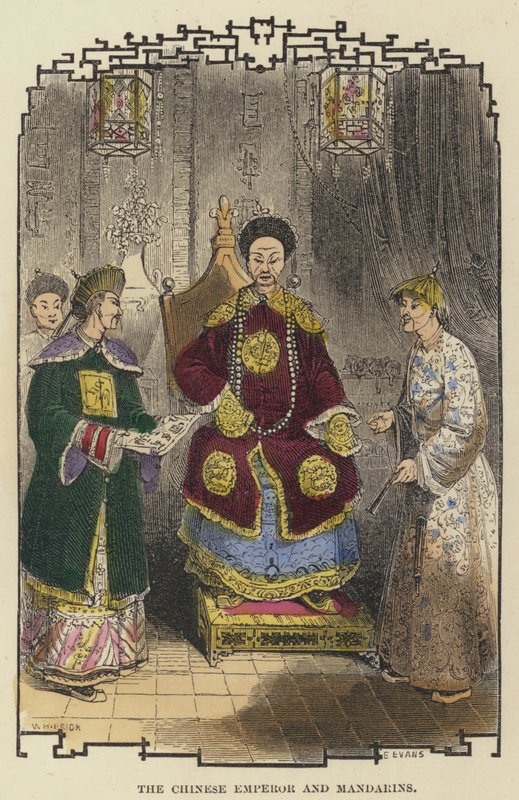 De Chinese Keizer en Mandarijnen door English School