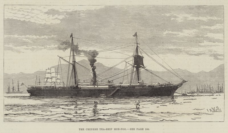 Het Chinese theeschip Mee-Foo door English School