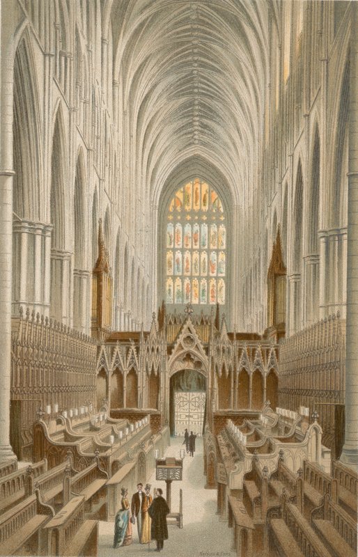 Het koor, Westminster Abbey door English School
