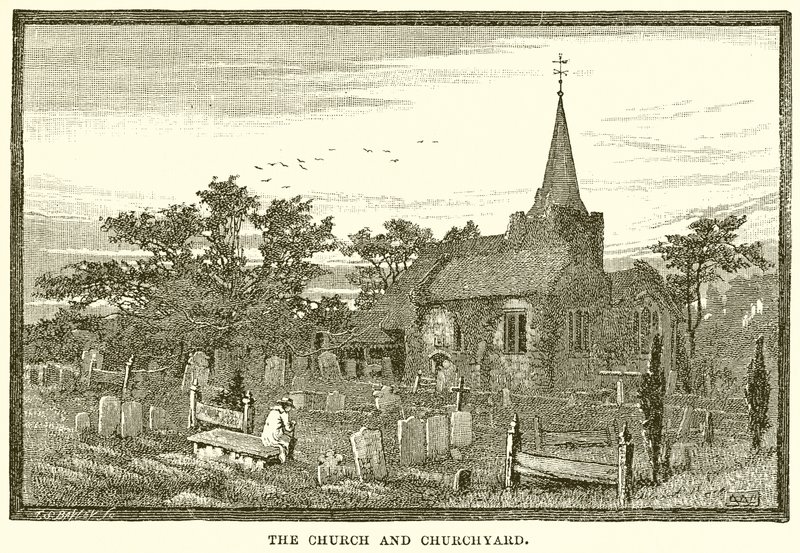 De Kerk en Kerkhof door English School